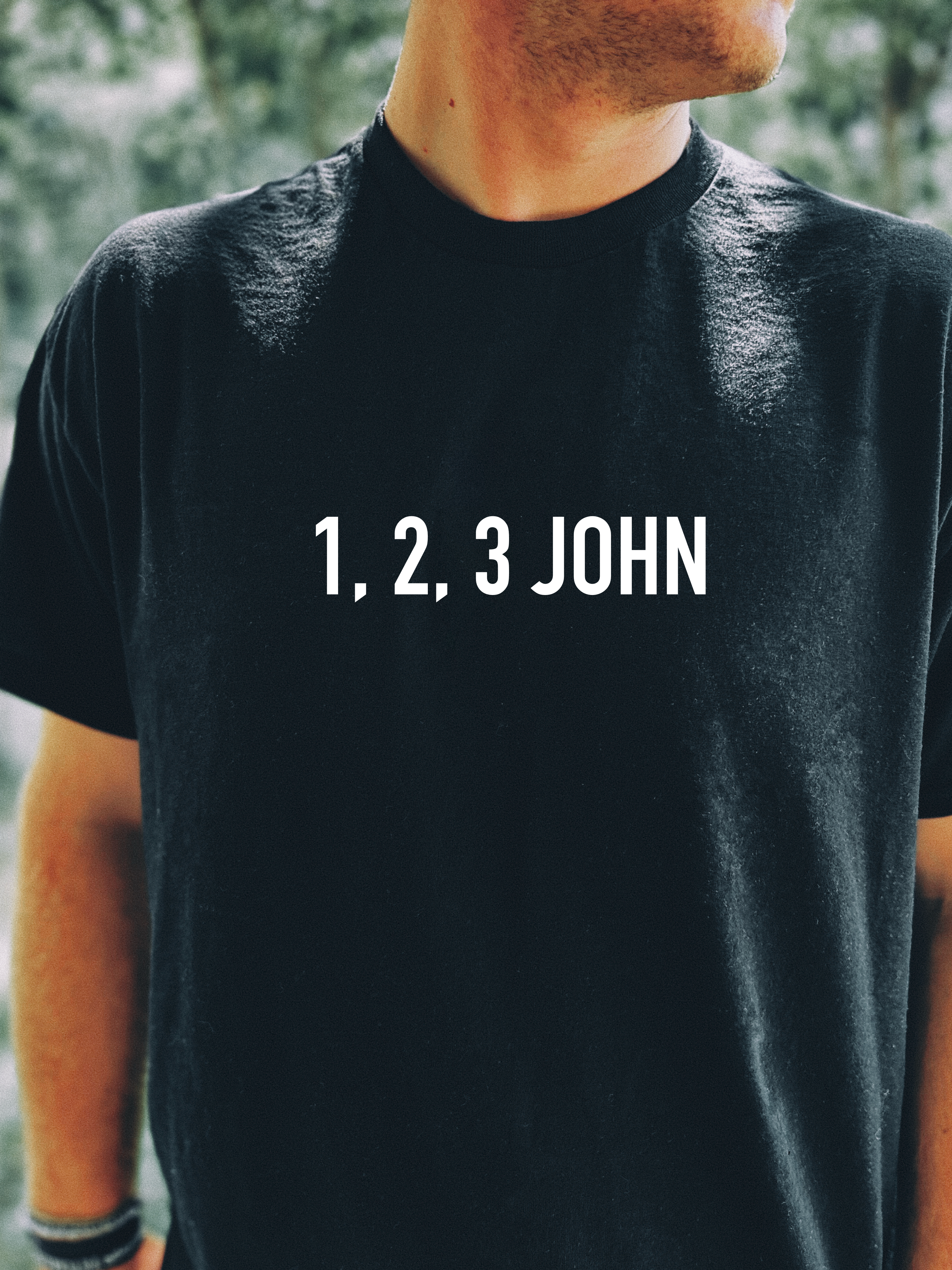 The Books of 1, 2, and 3 John on One Shirt